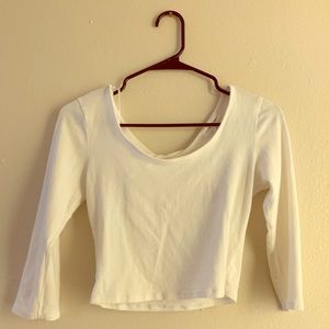 Ambiance Apparel Medium white crop top
